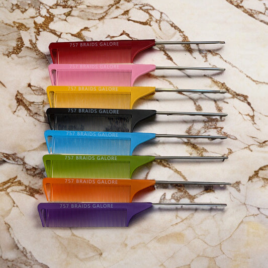 (1) Professional Parting Comb: Assorted Colors